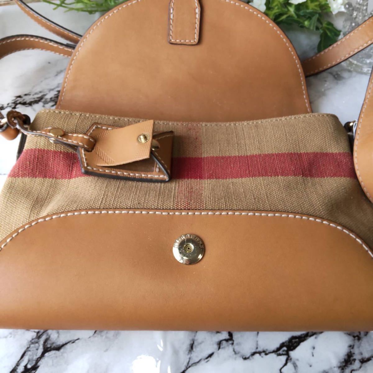 1円【未使用！】幻の逸品 BURBERRY Burberry バーバリー ショルダー 