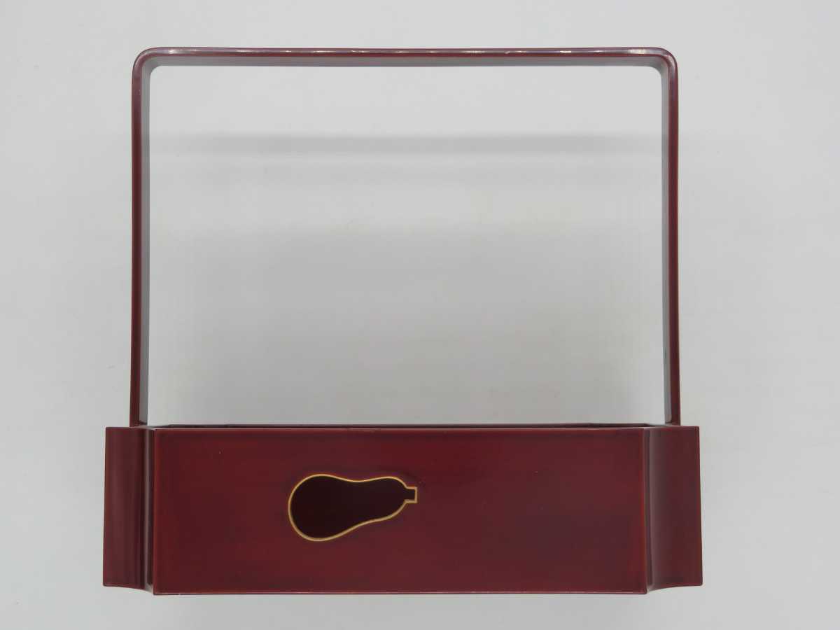 茶道具＞ 遠州流 【漆匠 岡田表寛 作】 『蓬雪(小堀遠州)好 溜塗 瓢透  