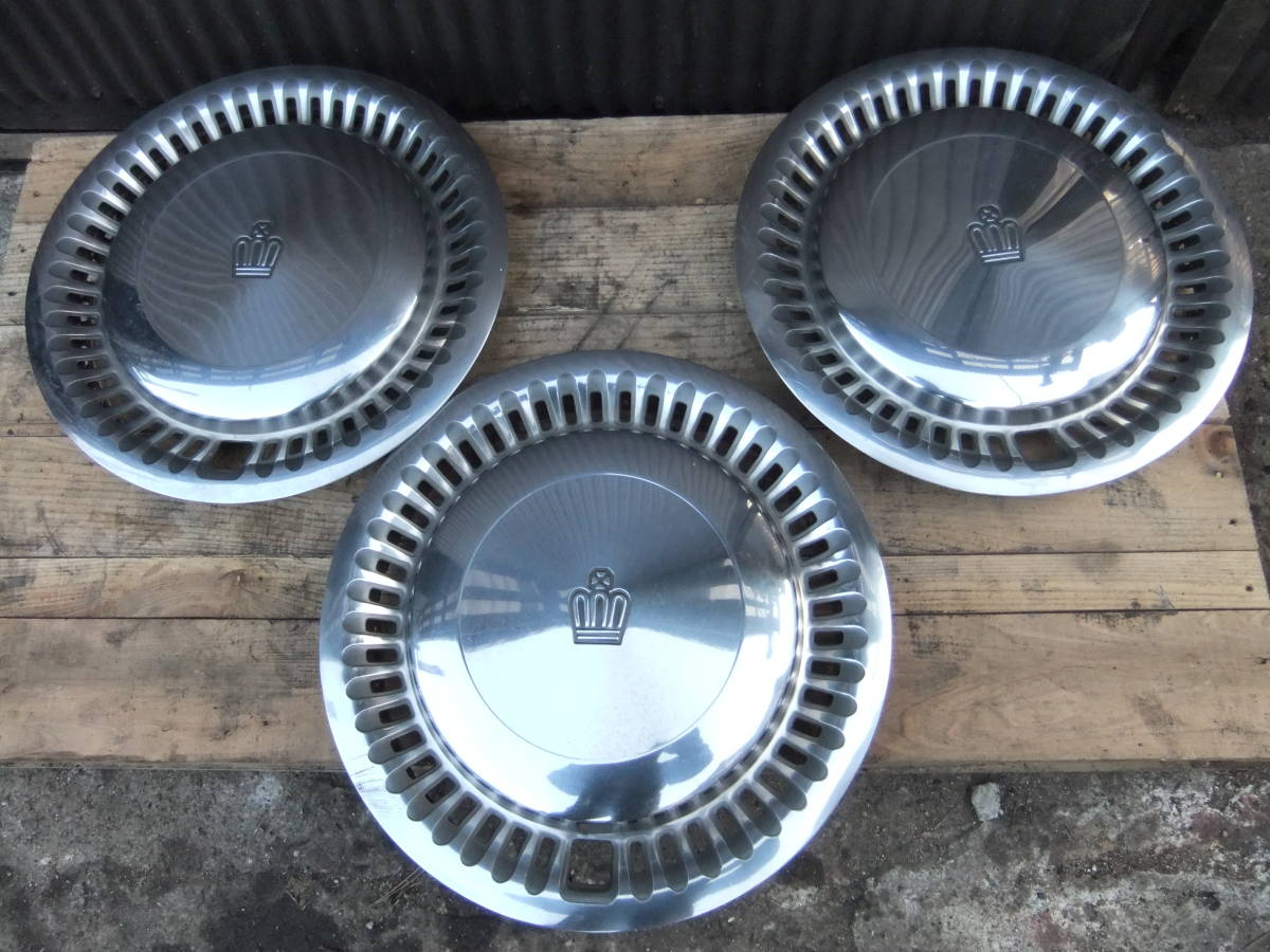 希少 トヨタ クラウン バン 純正 スチール ホイールキャップ センター 