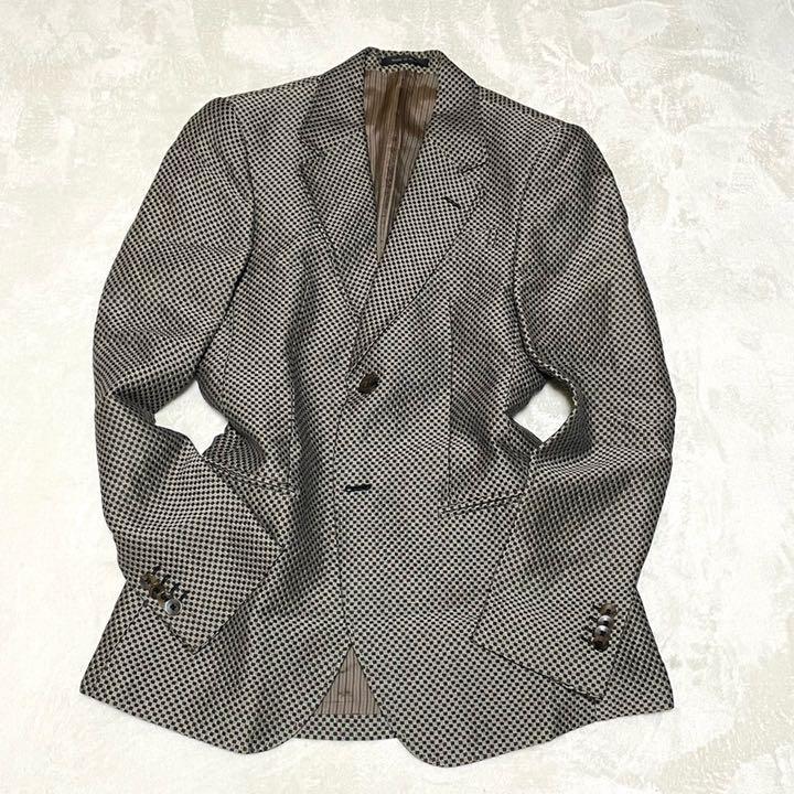 B45【美品】 EMPORIO ARMANI エンポリオアルマーニ 《光沢シルバー生地 