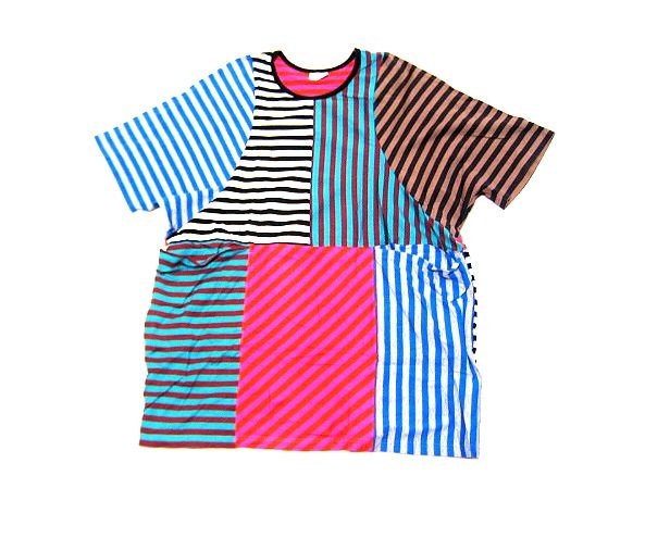 人気定番，安い フィンランド製 marimekko マリメッコ クレイジーパターン ボーダー切替 ワンピース(ワンピース)｜売買されたオークション情報、yahooの商品情報をアーカイブ公開 - オークファン ワンピース