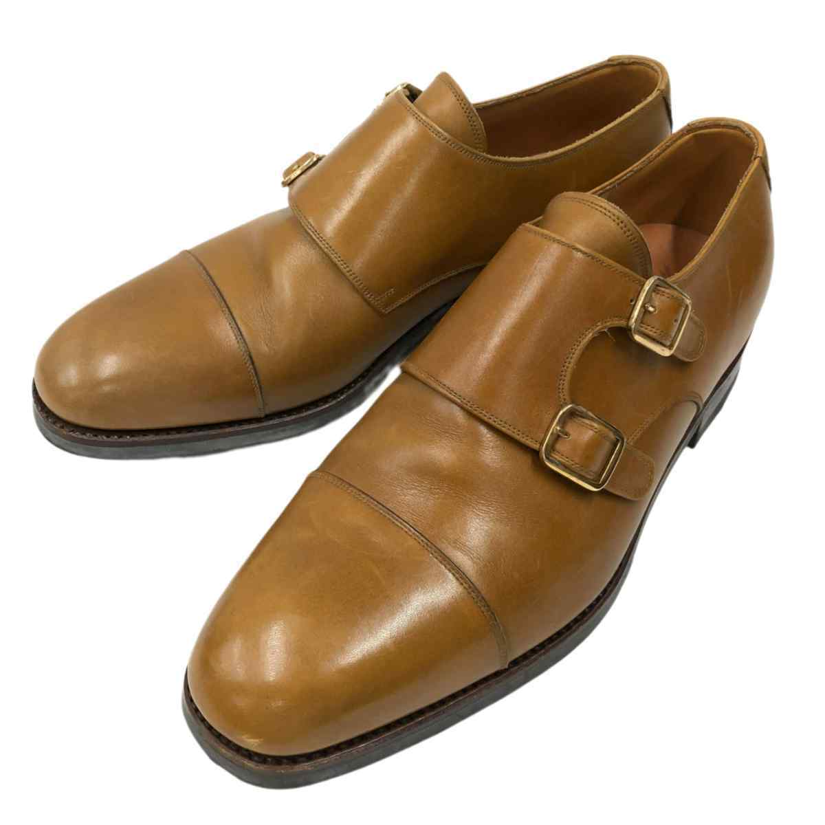 本物保証，安い YANKO - Double Monk Strap Leather Shoes ヤンコ - ダブル モンクストラップ レザー シューズ ドレス ビジネス ブラウン系 7 1/2(26.0cm)｜売買されたオークション情報、yahooの商品情報をアーカイブ公開 - 26.0cm