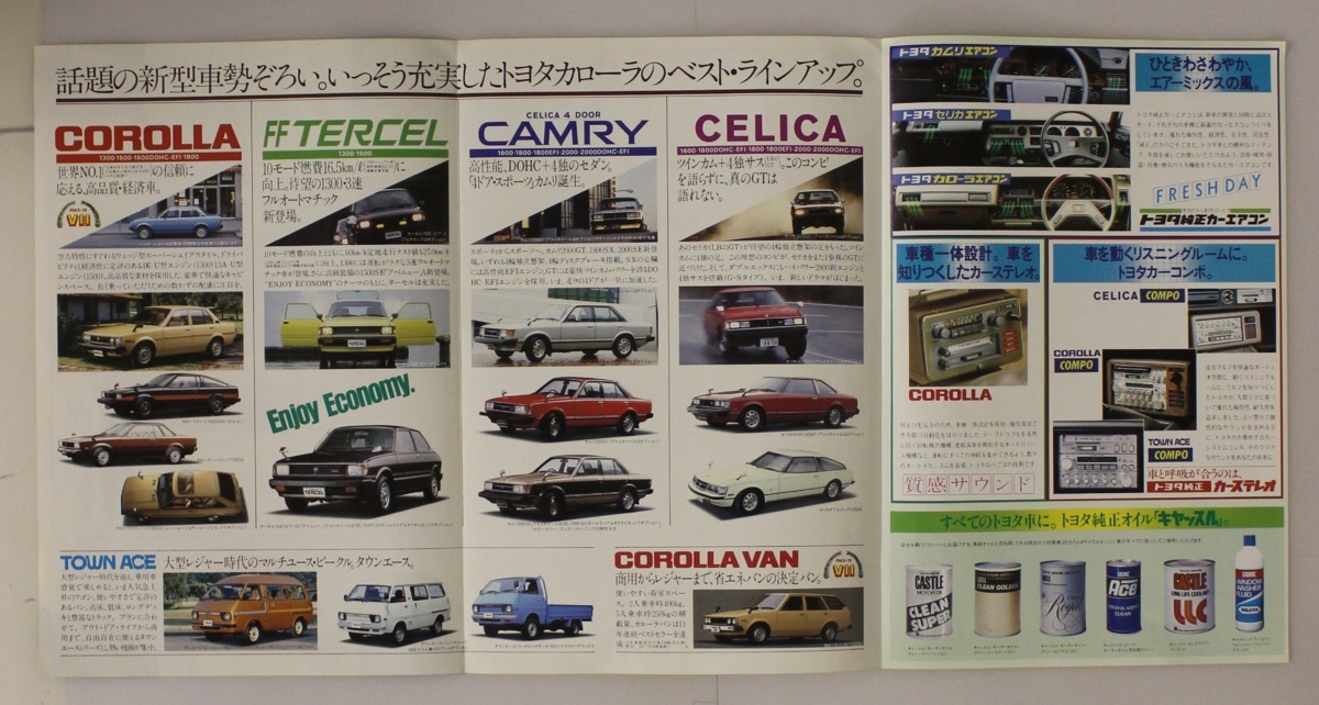 自動車チラシ『トヨタ くるまとくらしを結ぶ総合カタログ』1980年頃