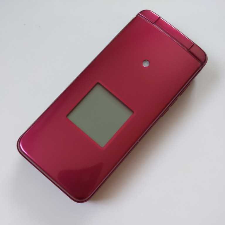 au かんたんケータイ KYF41 WINE RED SIMロック解除済み KYF41 au