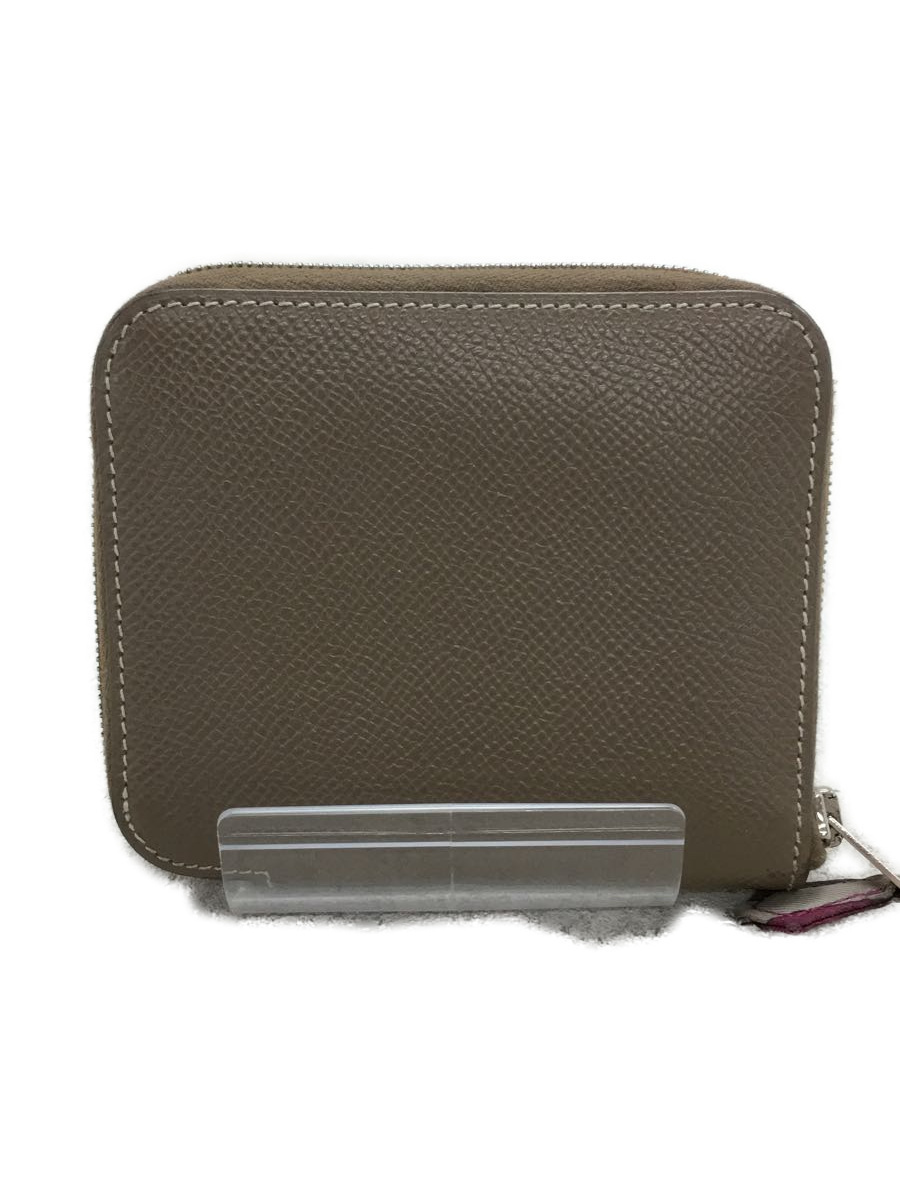 HERMES◆コインケース/レザー/BEG HERMES エルメス Hermes HERMES◇アザップ&frasl;シルクイン&frasl;Z刻印&frasl;コインケース （(5 ストラップ付