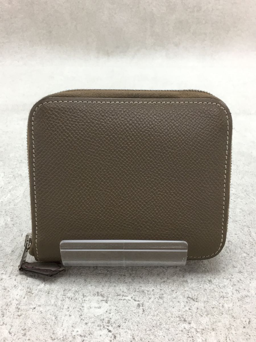 HERMES◆コインケース/レザー/BEG HERMES エルメス Hermes HERMES◇アザップ&frasl;シルクイン&frasl;Z刻印&frasl;コインケース （(5 ストラップ付
