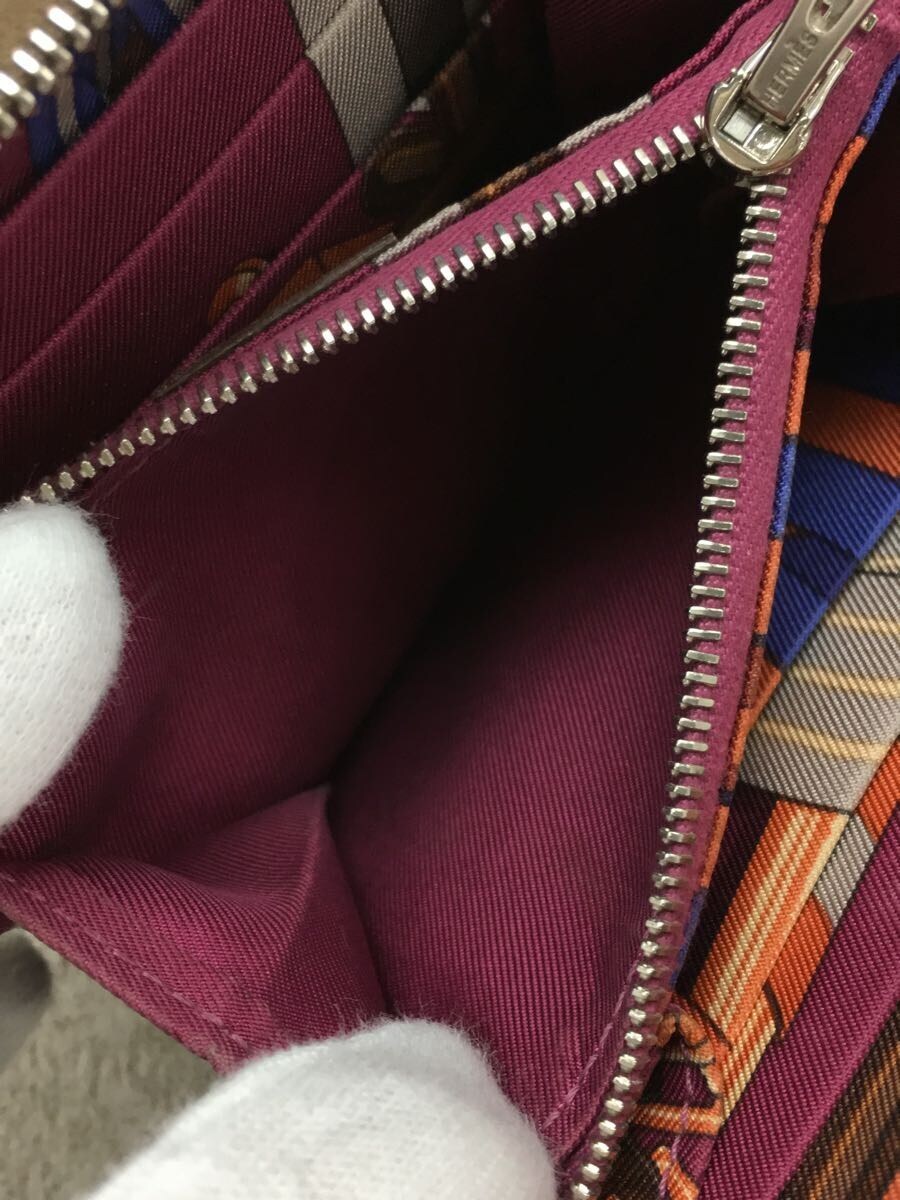 HERMES◆コインケース/レザー/BEG HERMES エルメス Hermes HERMES◇アザップ&frasl;シルクイン&frasl;Z刻印&frasl;コインケース （(5 ストラップ付