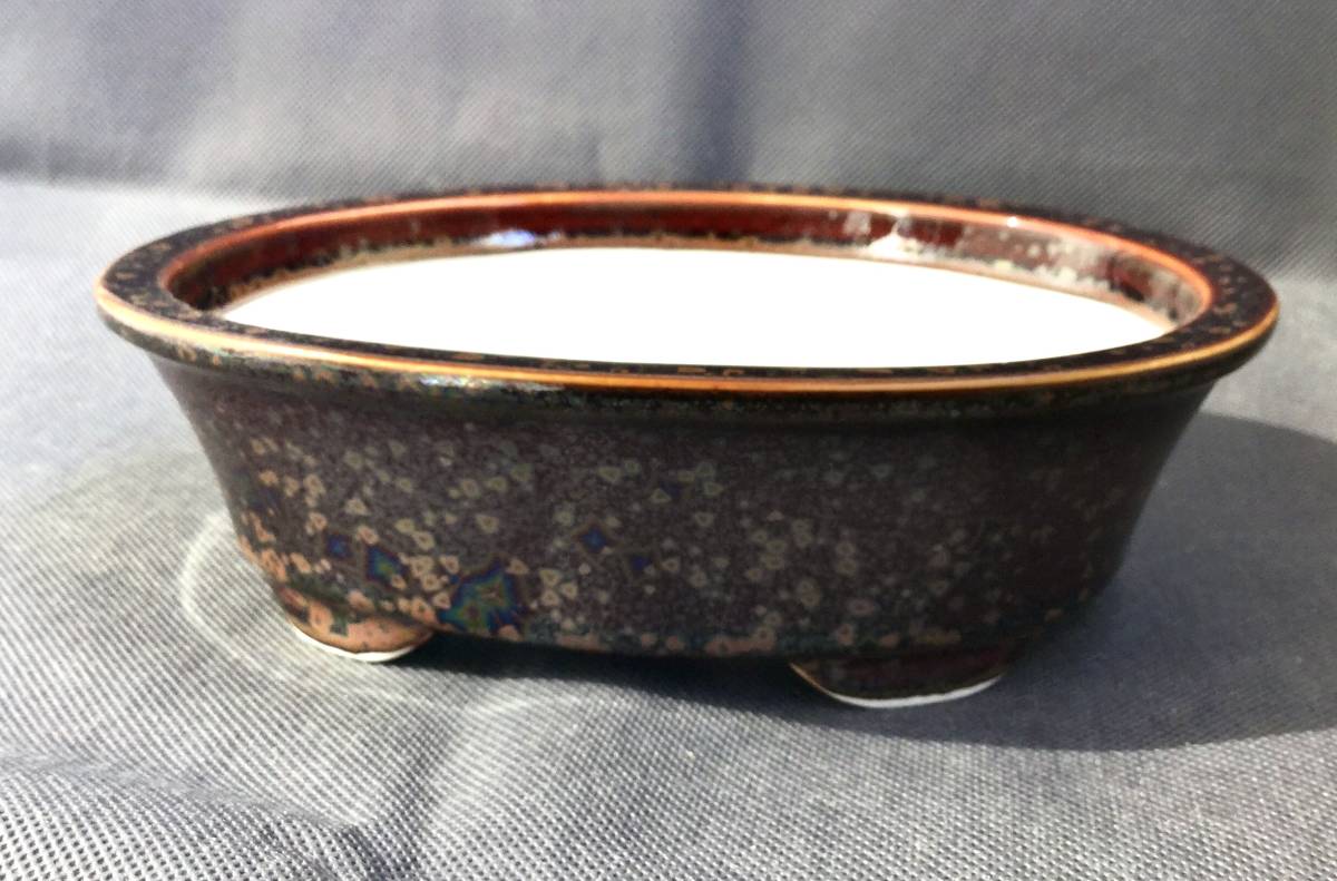 人気和鉢作家「平安泉山」 星結晶釉・雅風展受賞作家・清水焼/外縁小判