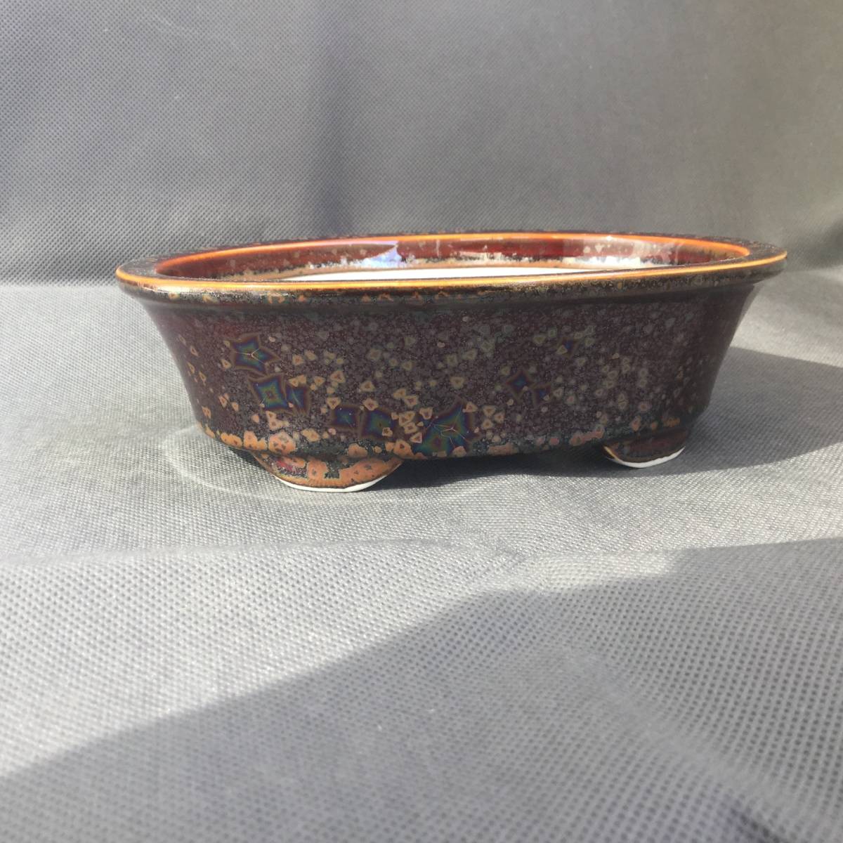 人気和鉢作家「平安泉山」 星結晶釉・雅風展受賞作家・清水焼/外縁小判