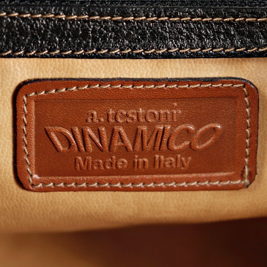 美品 イタリア製 ア・テストーニ トナカイ革 カリブレザー ボストン