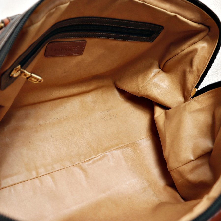 美品 イタリア製 ア・テストーニ トナカイ革 カリブレザー ボストンバッグ 美品 イタリア製 ア・テストーニ トナカイ革 カリブレザー ボストン