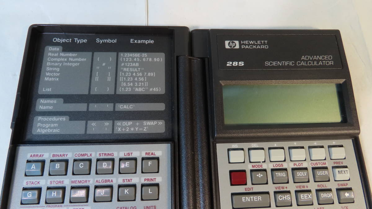 【美品】ヒューレット・パッカード HP-28S プログラム関数電卓 HP 28S Scientific Calculator for sale online | eBay