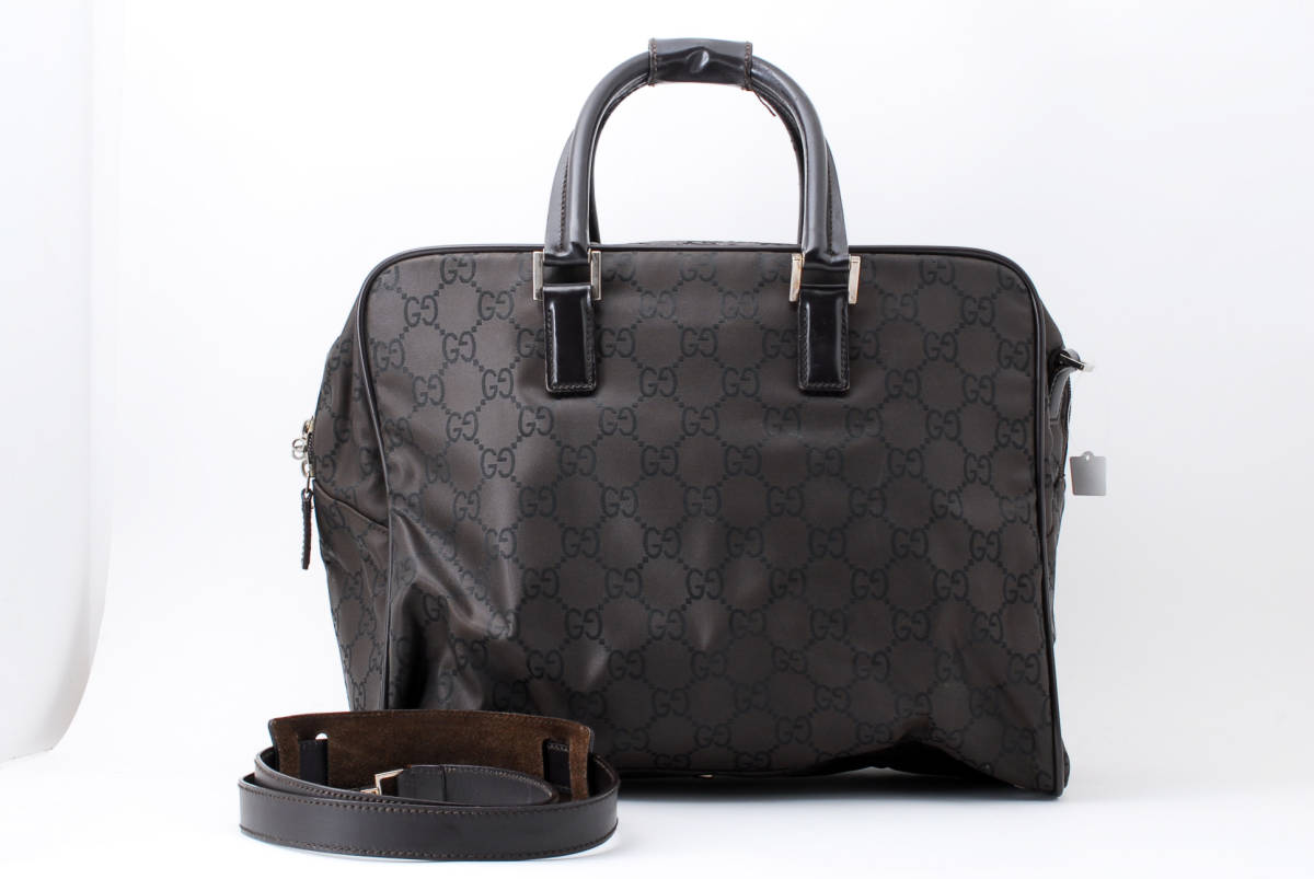  1円スタート GUCCI ヴィンテージ グッチ オールドグッチ GGナイロン レザー ビジネスバッグ ハンドバッグ 012.0355 22-1832(オールドグッチ)｜売買されたオークション情報、yahooの商品情報をアーカ かばん、バッグ