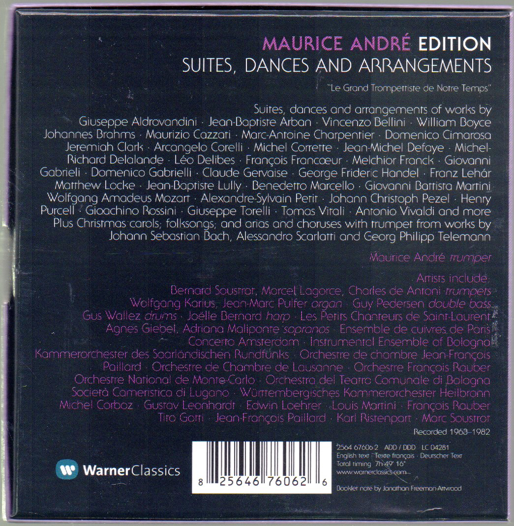 ⁄ Maurice Andre アリアCD モーリス・アンドレ・エディション