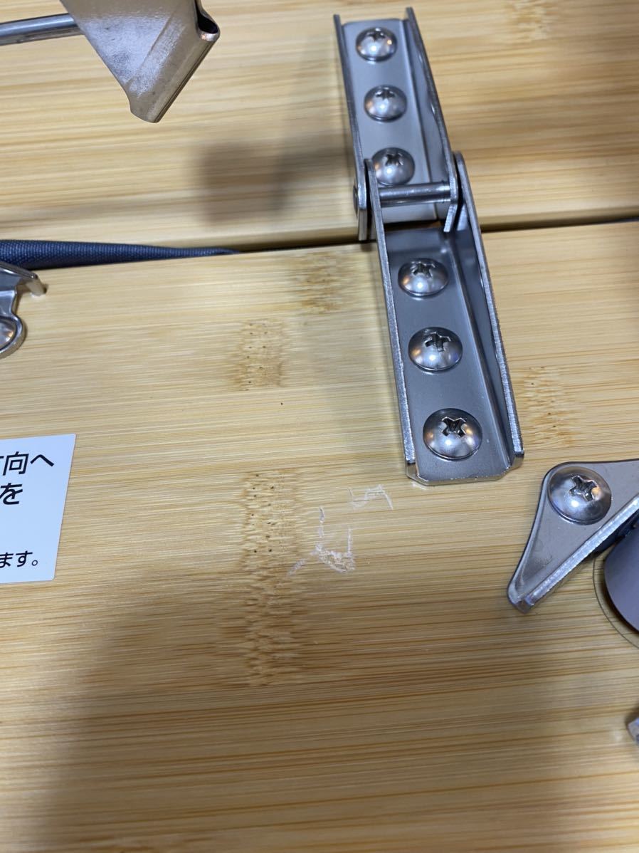 スノーピーク snow peak ワンアクションローテーブル竹 中古品 使用2回