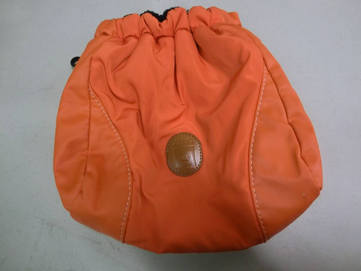 ONOFF 47インチ対応 キャディバッグ オレンジ アイアンカバー付 