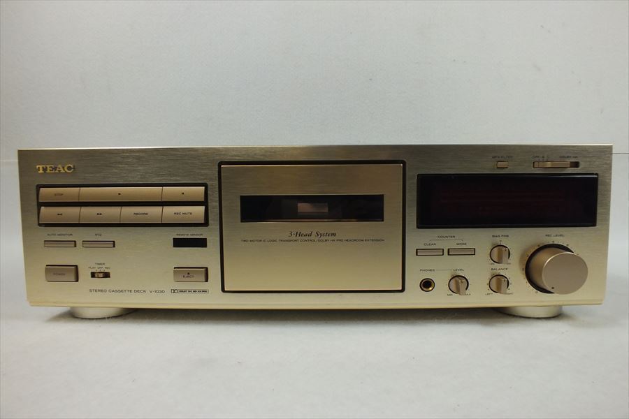 オーディオ機器 TEAC カセットデッキ V-1030