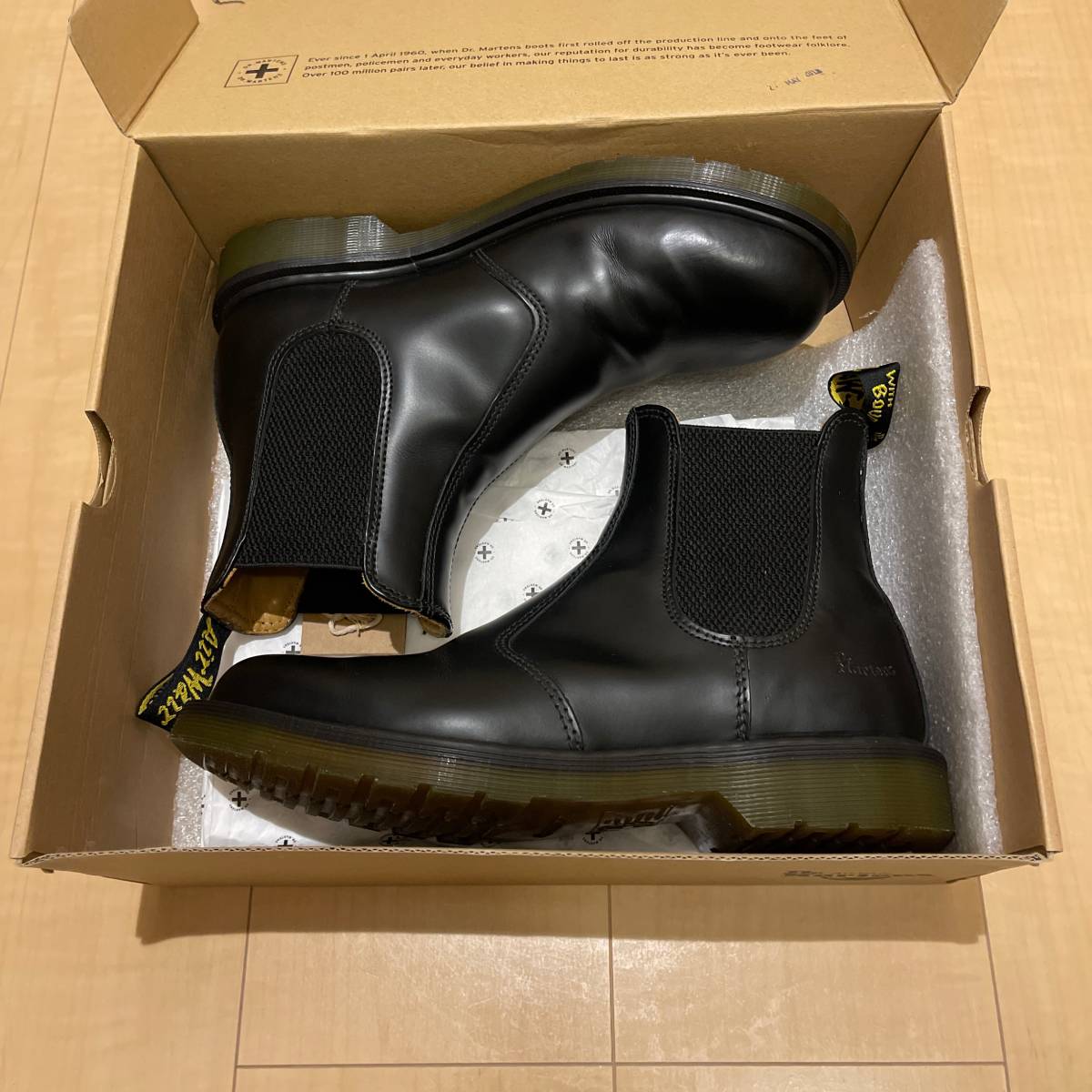 中古 美品 Dr,Martens 2976 US8 UK7 26.0cm BLACK 黒 ドクターマーチン 