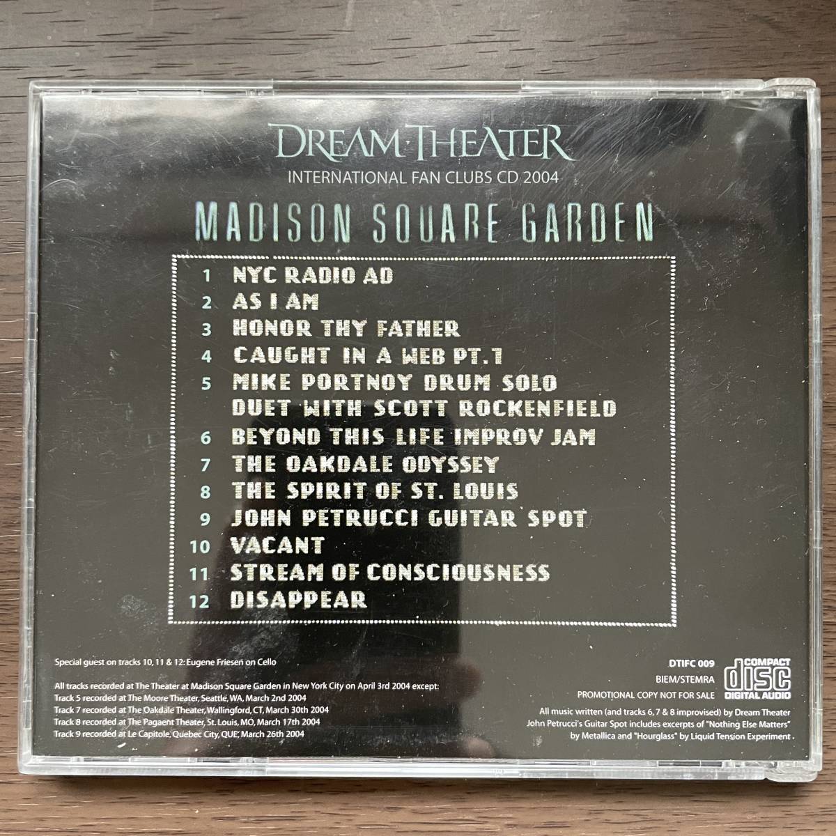 貴重/非売品】Dream Theater / A Sort Of Homecoming 【ファンクラブ 