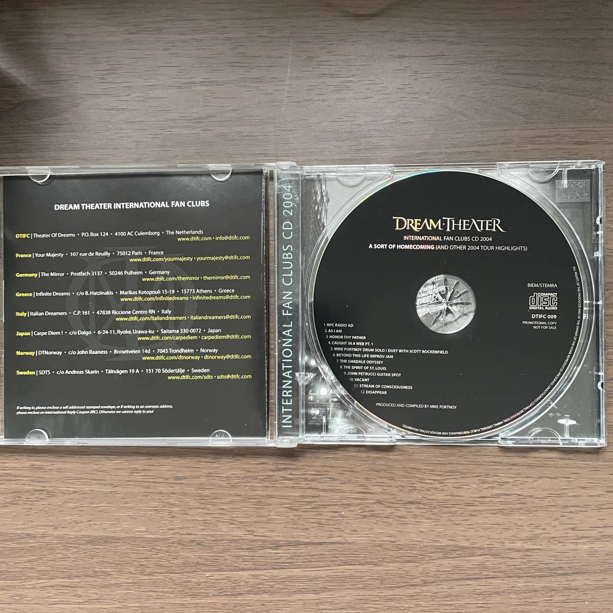 貴重/非売品】Dream Theater / A Sort Of Homecoming 【ファンクラブ 