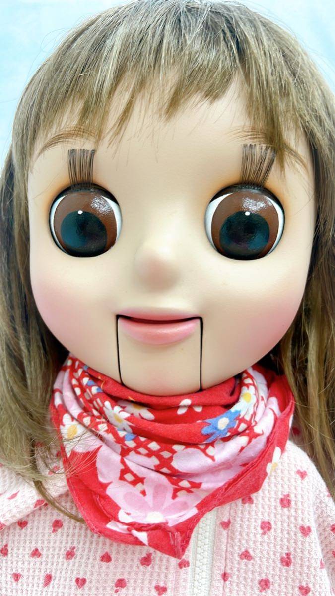 DD1 【動作品】 1円〜 あすなろ 腹話術人形 女の子 口や目が動きます
