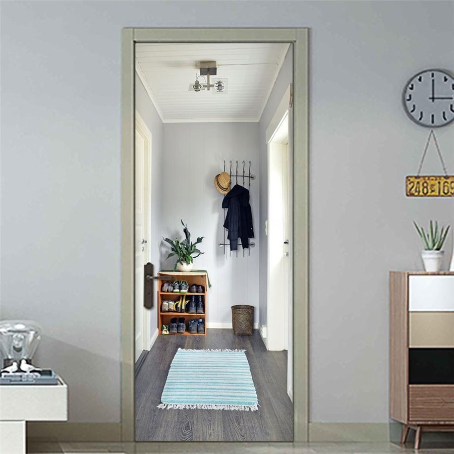 玄関 3d 壁紙 おしゃれ ステッカー 騙し絵 ドアステッカー ウォールステッカー トリックアート 壁画 防水壁紙 家 装飾 癒し系 Lh506 家具 インテリア 売買されたオークション情報 Yahooの商品情報をアーカイブ公開 オークファン Aucfan Com