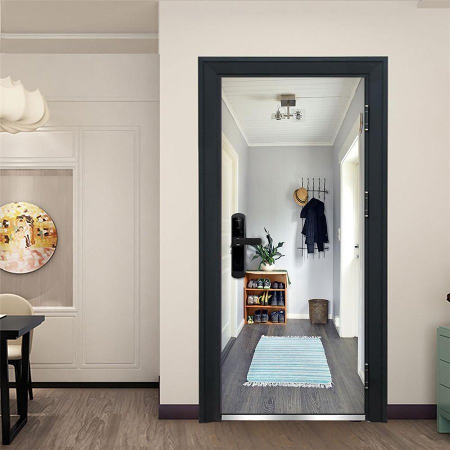 玄関 3d 壁紙 おしゃれ ステッカー 騙し絵 ドアステッカー ウォールステッカー トリックアート 壁画 防水壁紙 家 装飾 癒し系 Lh506 家具 インテリア 売買されたオークション情報 Yahooの商品情報をアーカイブ公開 オークファン Aucfan Com