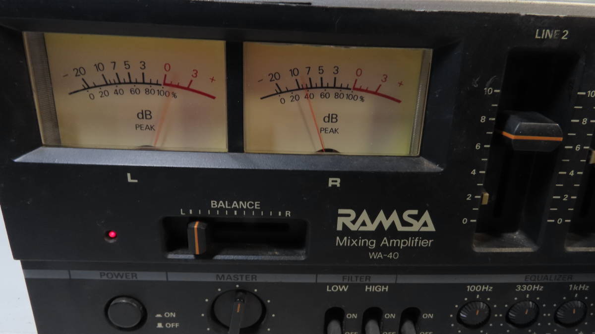 ナショナル ミキシングアンプ RAMSA WA-40 Yahoo!オークション 