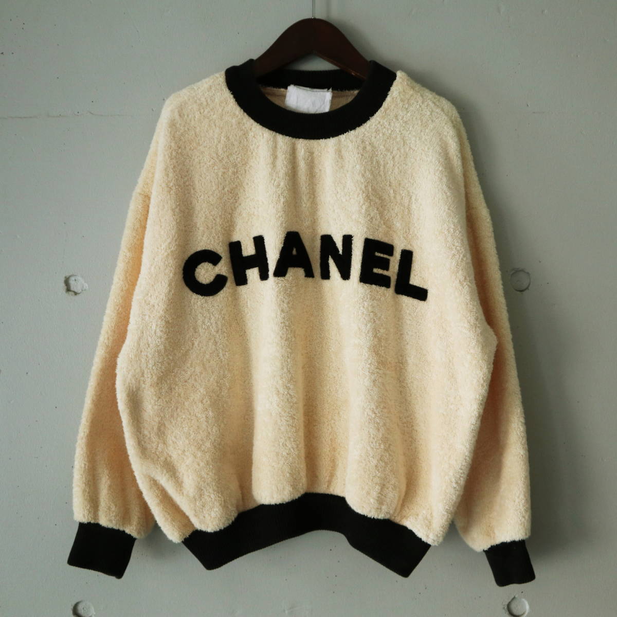 [激レア] シャネル パイル トレーナー CHANEL - ［極美品］シャネル パイル生地 ココマーク ロゴトレーナー