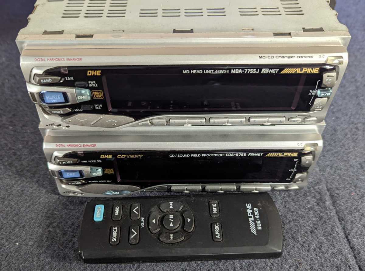 アルパイン CD MD DSP MDA-7755J CDA-5755 サウンド フィールド