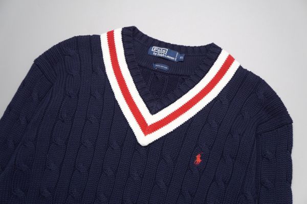 TE0418◎ポロラルフローレン/Polo by Ralph Lauren*メンズXL/コットン 