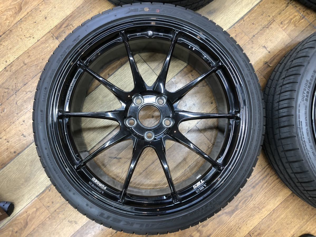 TWS RS317 PCD112×5穴 19インチ 8.5J インセット30 鍛造 ※バリ山タイヤ