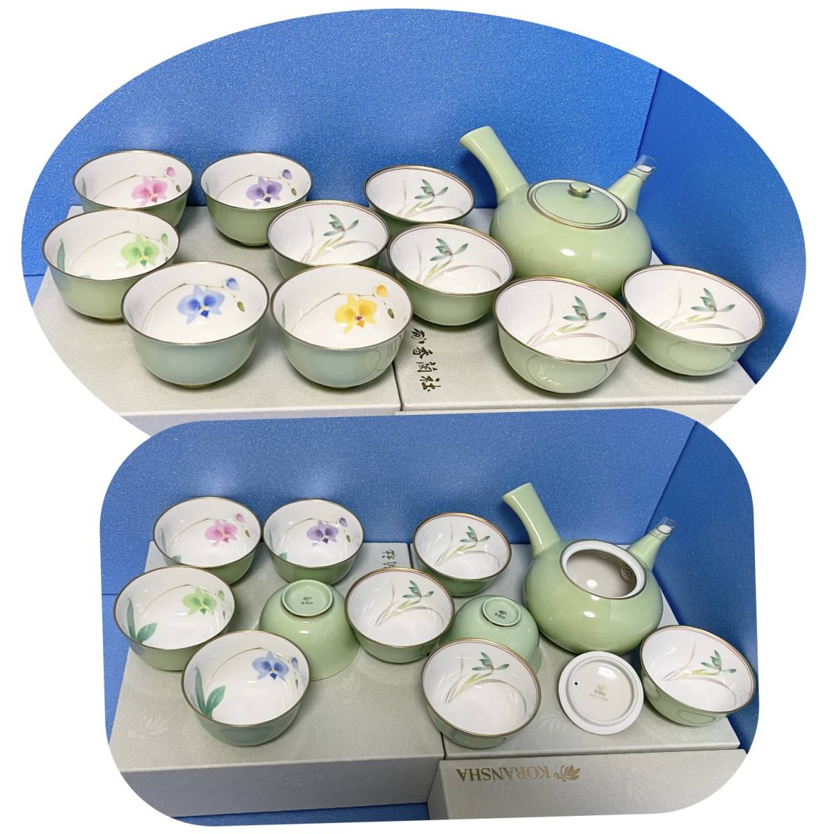 GE】Y2551【コレクター所蔵品】時代 染付双耳花入/中国古玩 中国美術