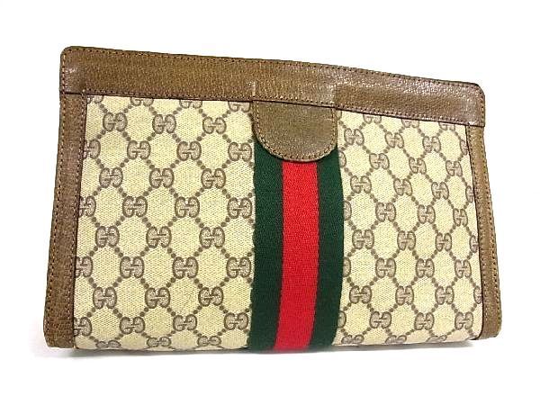グッチ GUCCI（セカンドバッグ⁄クラッチバッグ グレー⁄灰色系）の