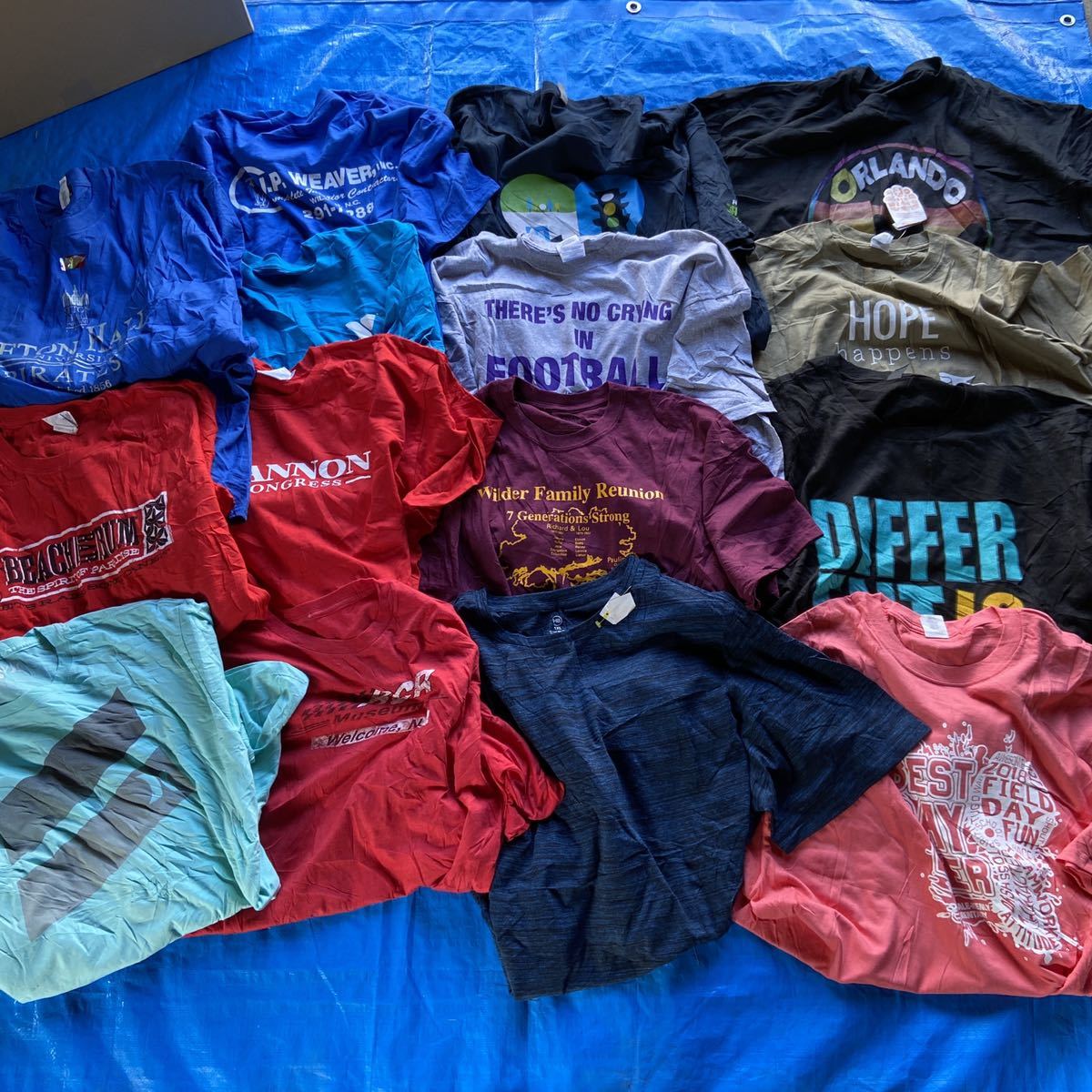 US古着おまかせ3点セットカラー 2XL size Tシャツ 半袖 まとめ