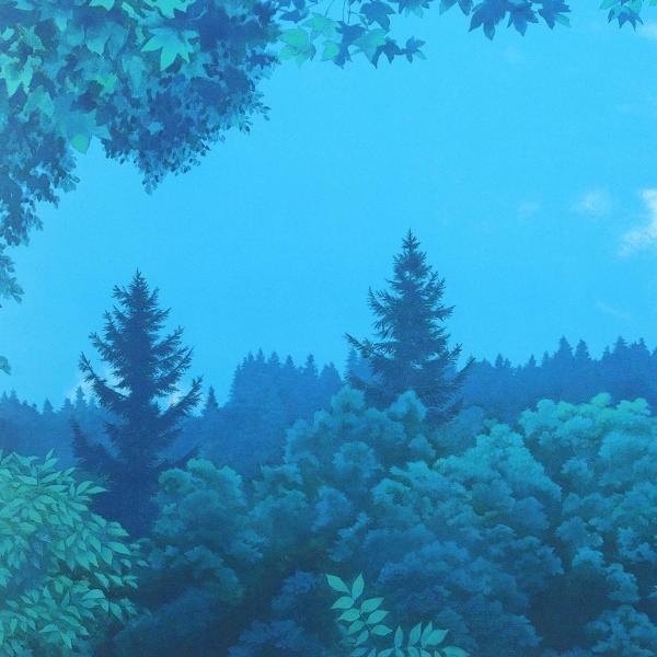 限定1200部 東山魁夷「緑の窓」岩絵具方式複製画 12号