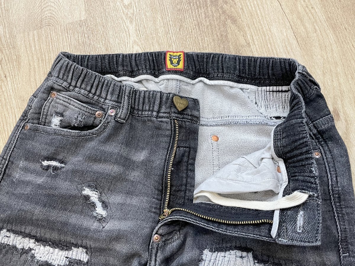 極美品 ヒューマンメイド HUMAN MADE スウェットパンツ S デニム 