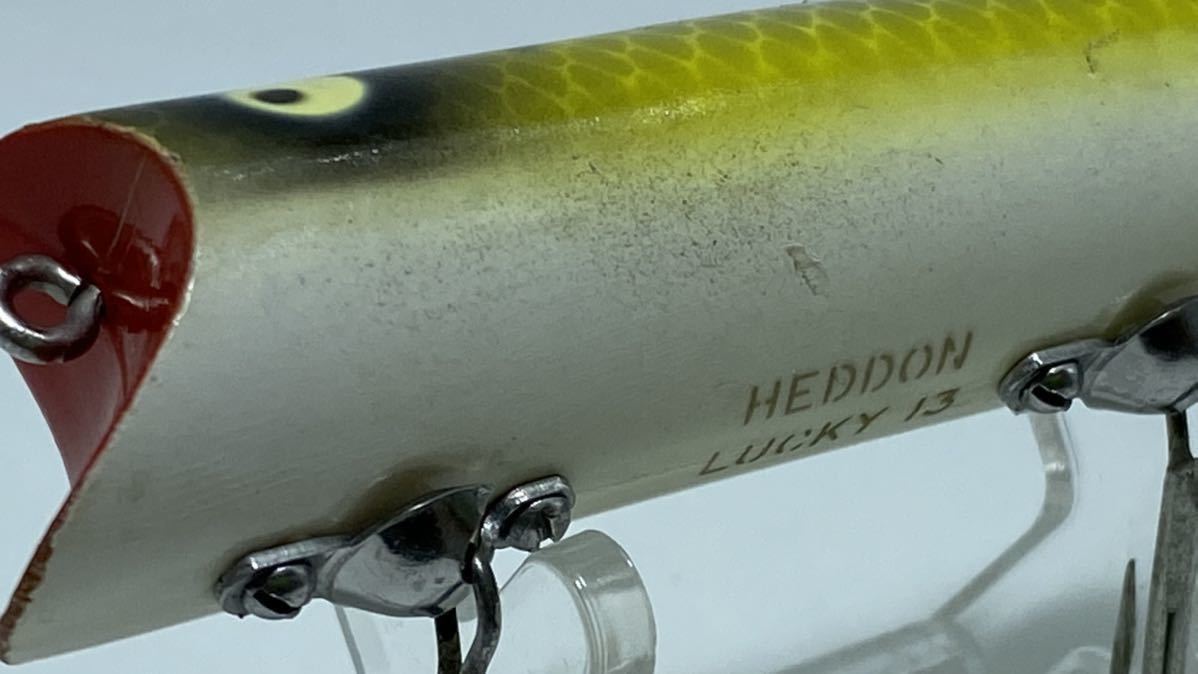 ヘドン ラッキー１３ ｊ Old Heddon 縦割れ 吹き目 金文字 ヘドン 売買されたオークション情報 Yahooの商品情報をアーカイブ公開 オークファン Aucfan Com
