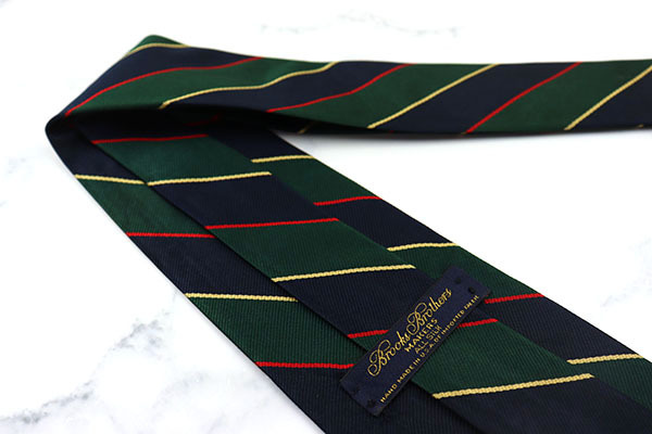 Brooks Brothers レジメンタル ネクタイ グリーン ネイビー 美品