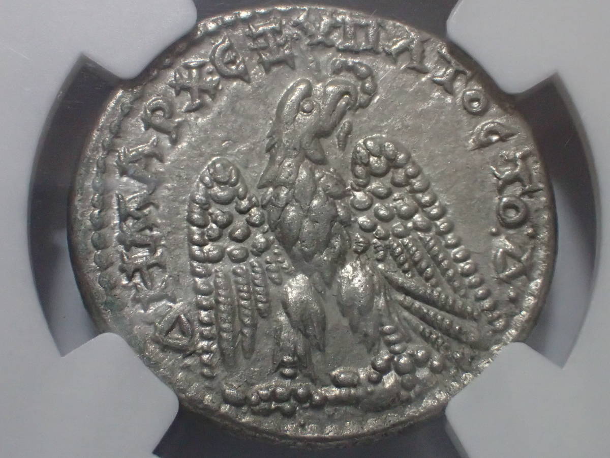 古代ローマ帝国 銀貨 Ch NGC XF デナリウス カラカラ帝 AD198-217 紀元