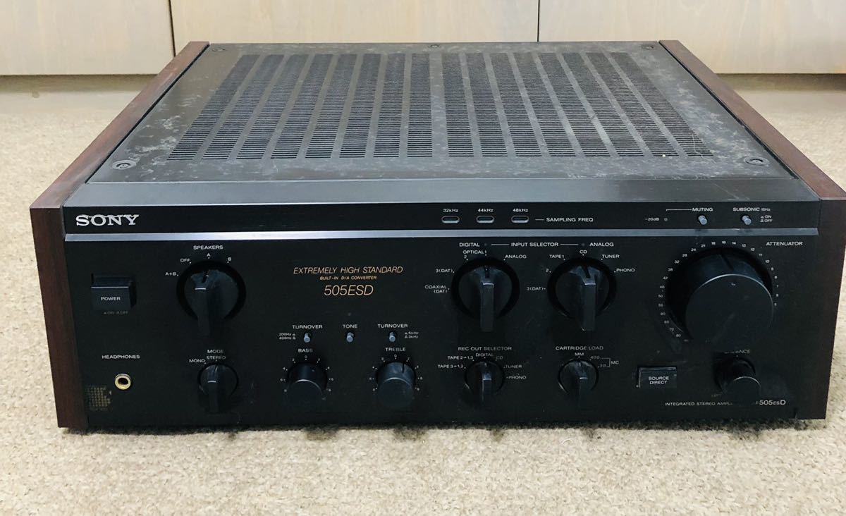 当時物/ジャンク扱い ソニー プリメインアンプ SONY TA-F505ESD SONY