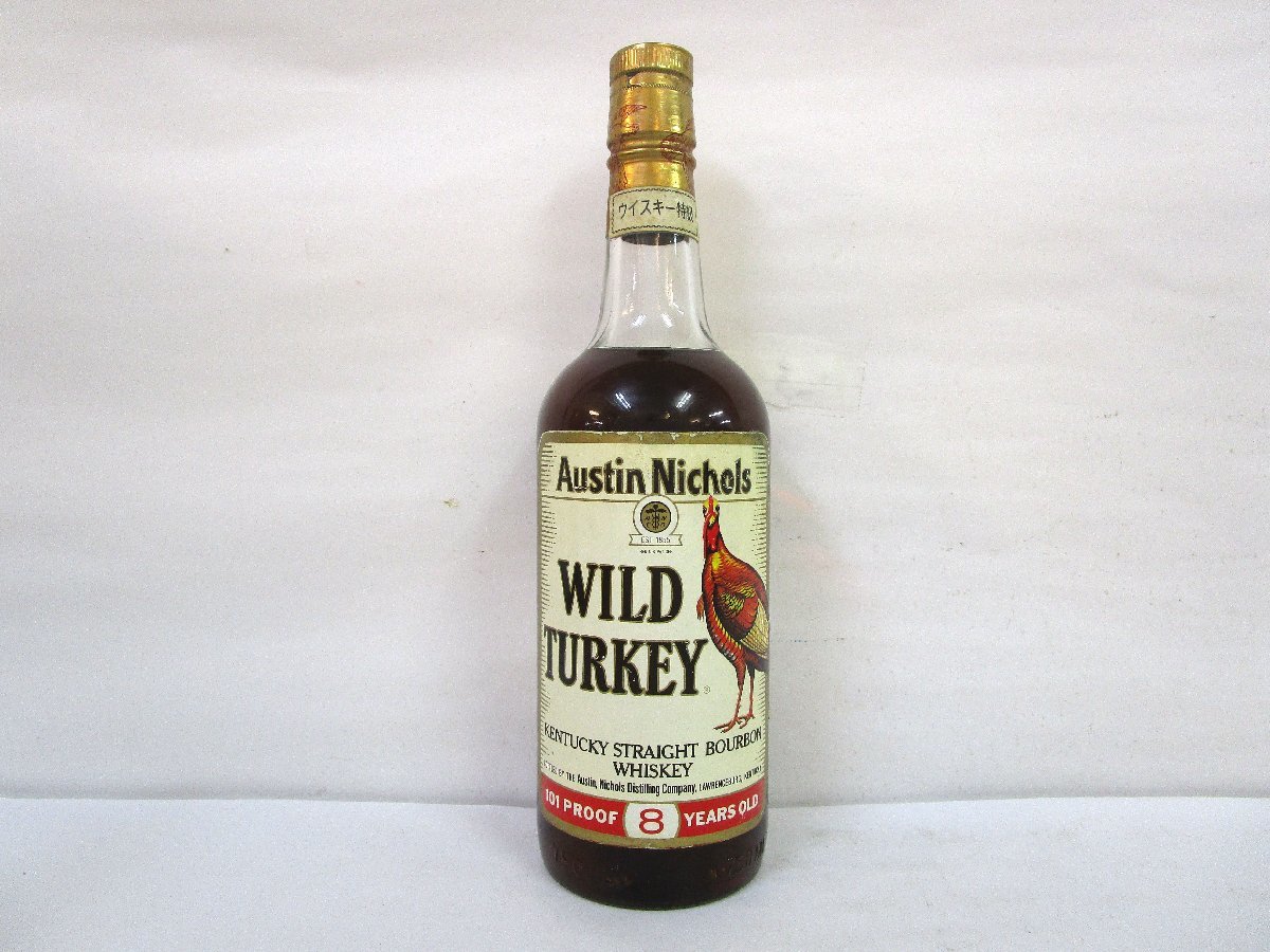古酒◇WILDTURKEY ⁄ ワイルドターキー 101Proof 8年 旧ボトル 古酒