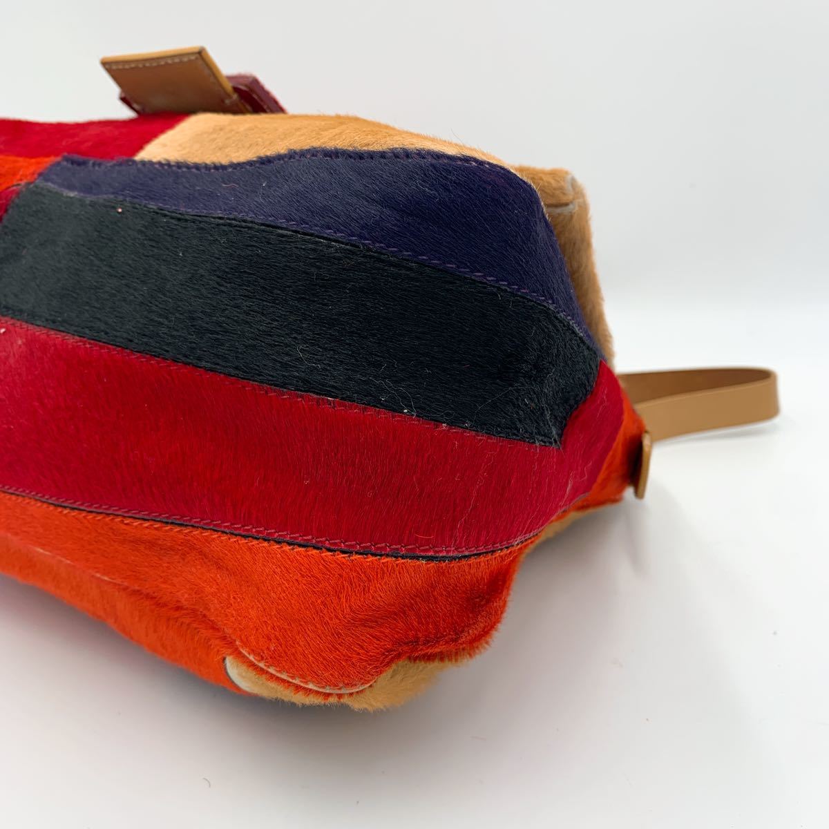 1円《廃盤品・極美品》FENDI フェンディ マンマバケット ハラコ マルチ 