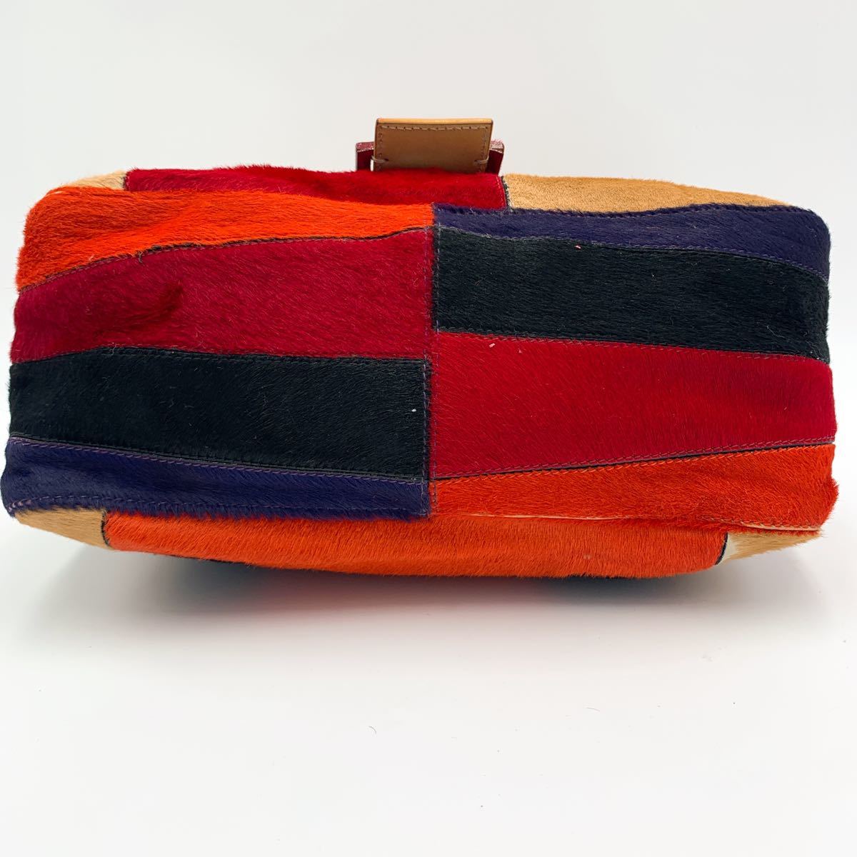 1円《廃盤品・極美品》FENDI フェンディ マンマバケット ハラコ マルチ 