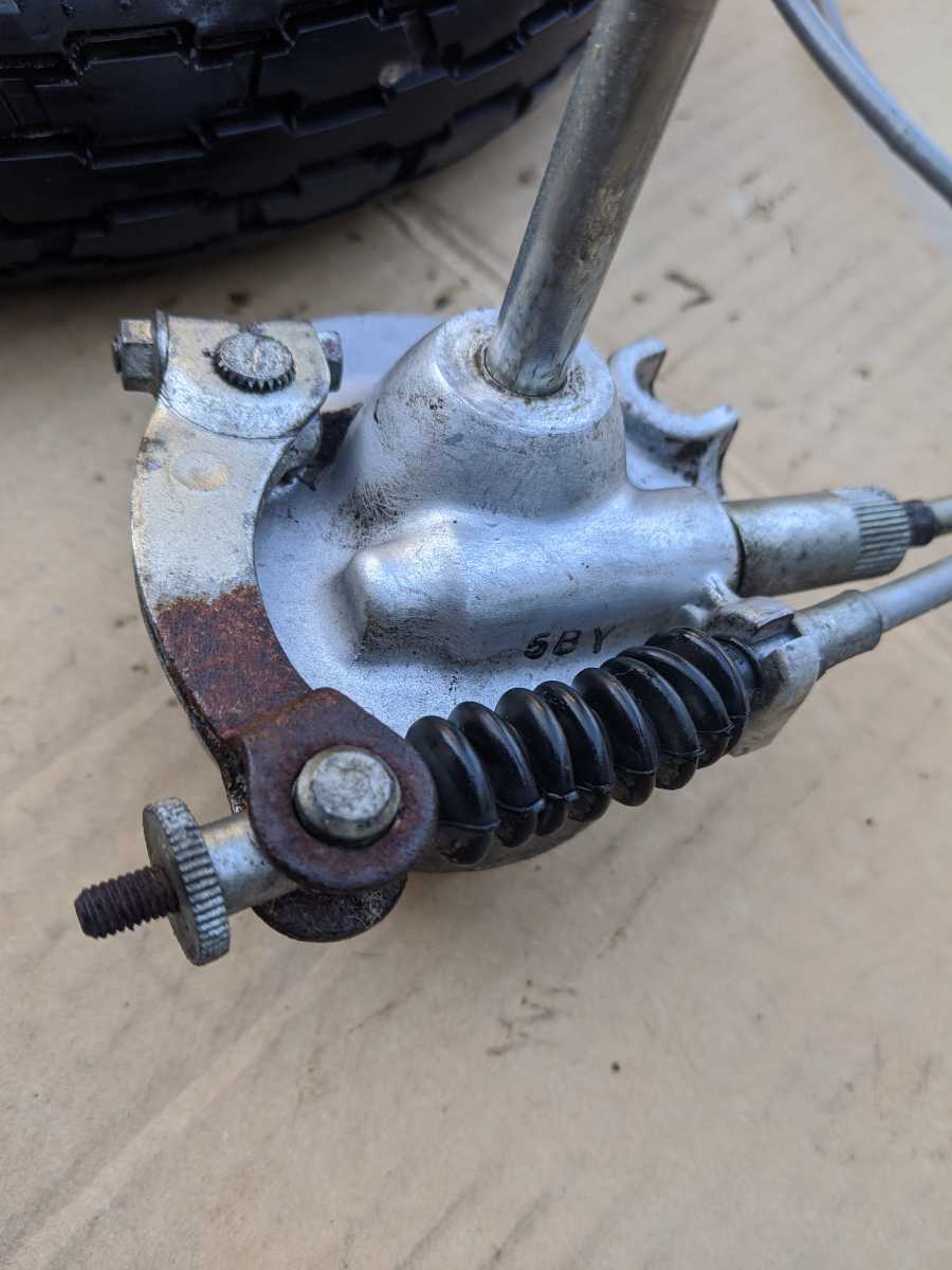 画像にて判断お願い致します。 SUZUKI スズキ CA11A 蘭 LAN ラン フロント ホイール ドラム ブレーキ