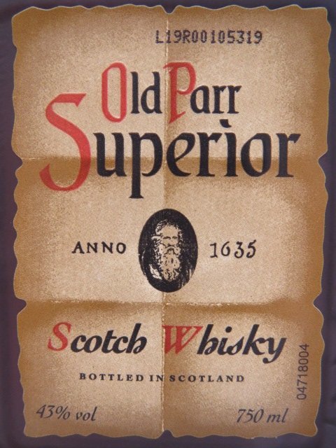 竜酒2932◇未開栓 Old Parr オールドパー Superior スペリオール 750ml