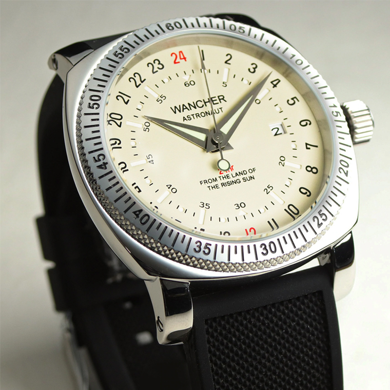 WANCHER ASTRONAUT Ⅱ 自動巻 機械式 GMT パイロット GMT WANCHER