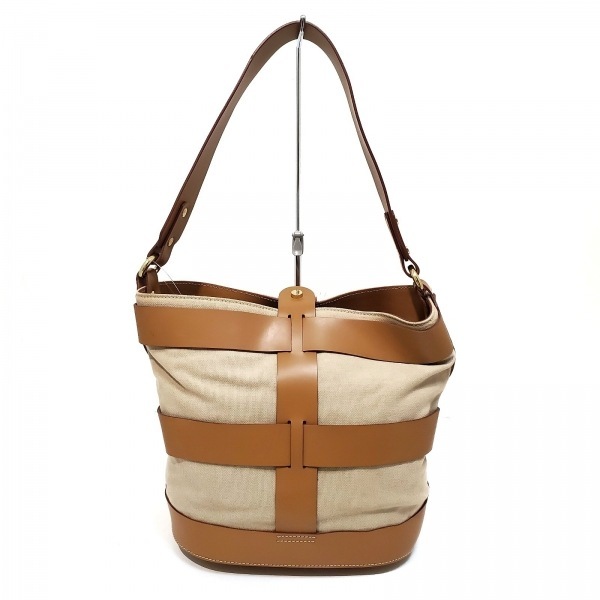 イアクッチ IACUCCI ショルダーバッグ - キャンバス×レザー ベージュ 