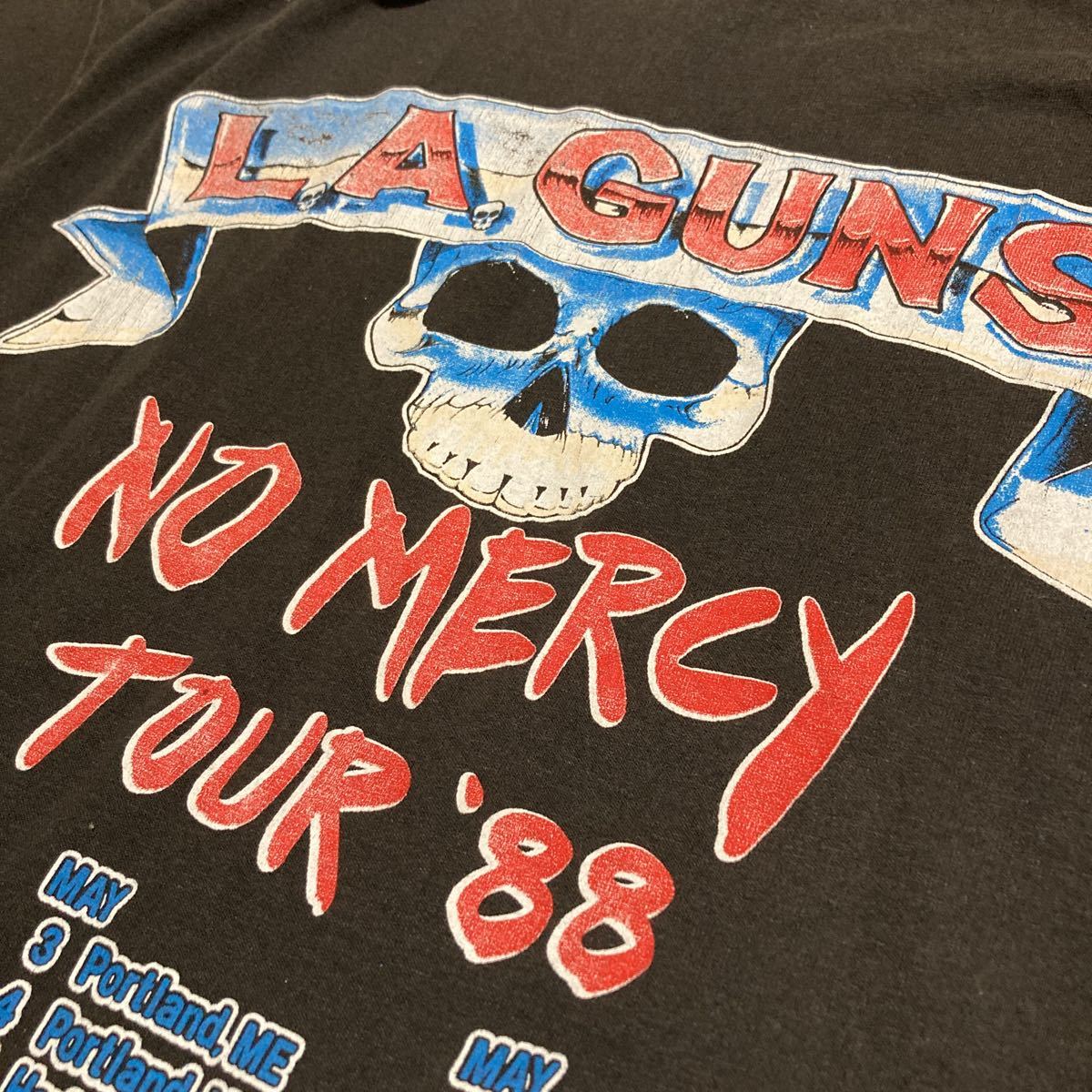 80sビンテージ バンドTシャツ L.A.GUNS LAガンズ GUNS N