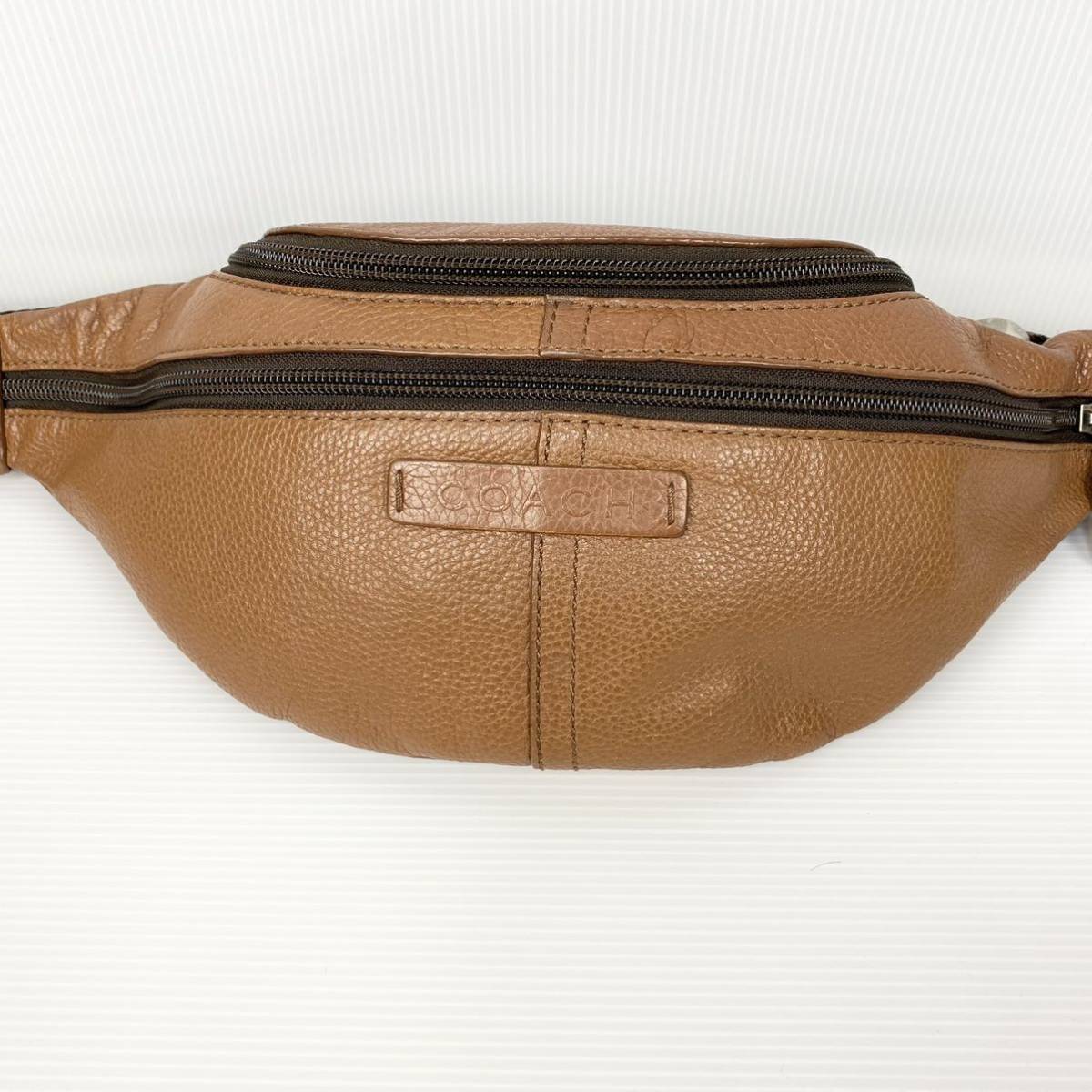 1円 【極美品】COACH コーチ メンズ ボディバッグ ウエストポーチ